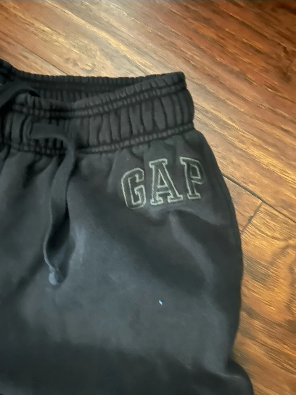 GAP Kids Black Jogger Sweatpants with Elastic Cuffs